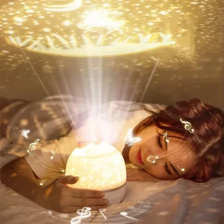 Krone Stern Licht Projektion Rotierenden Stern Schlafzimmer Decke Atmosphäre Nacht Lampe Sterne Kinder Geburtstag Geschenk mit Filme Blatt 3