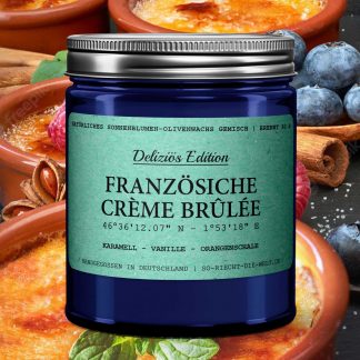 Französische Crème Brûlée Duftkerze - Deliziös Edition